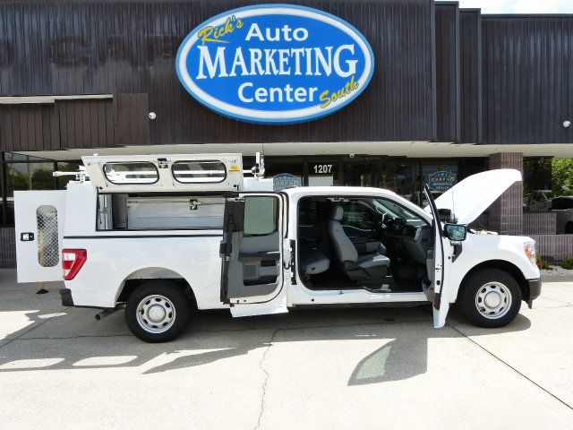 2022 Ford F-150 5.0L V8 GAS*"KNAPHEIDE" TOPPER WITH DUAL DROP-DOWN LADDER RACK!! - 23078253 - 24