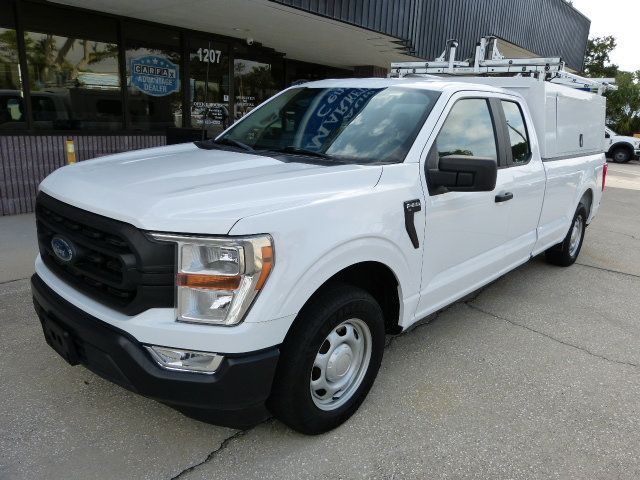 2022 Ford F-150 5.0L V8 GAS*"KNAPHEIDE" TOPPER WITH DUAL DROP-DOWN LADDER RACK!! - 23082870 - 1