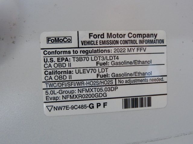 2022 Ford F-150 5.0L V8 GAS*"KNAPHEIDE" TOPPER WITH DUAL DROP-DOWN LADDER RACK!! - 23082870 - 50