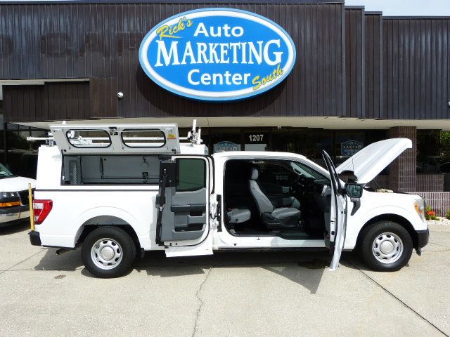 2022 Ford F-150 5.0L V8 GAS*"KNAPHEIDE" TOPPER WITH DUAL DROP-DOWN LADDER RACK! - 23086152 - 10