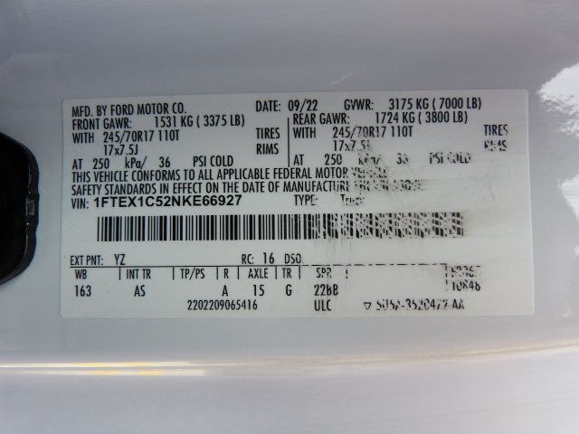 2022 Ford F-150 5.0L V8 GAS*"KNAPHEIDE" TOPPER WITH DUAL DROP-DOWN LADDER RACK! - 23086152 - 36