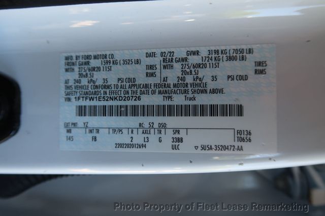 2022 Ford F-150 F150 4WD Supercrew 145" FX4 - 23016469 - 13