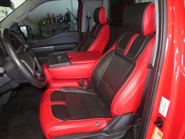 2022 Ford F-150 LOW MILES LOWERED WHIPPLE SUPERCHARGER 1OWNER CUSTOM INTERIOR  - 23036217 - 19