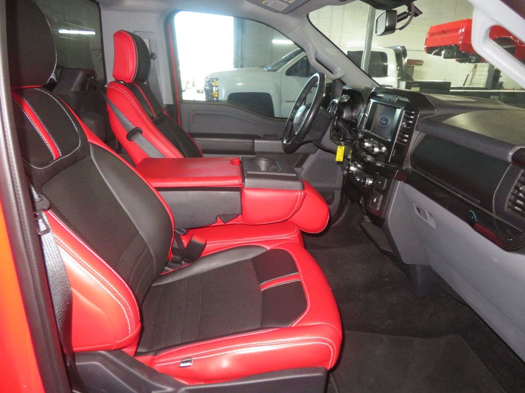 2022 Ford F-150 LOW MILES LOWERED WHIPPLE SUPERCHARGER 1OWNER CUSTOM INTERIOR  - 23036217 - 22