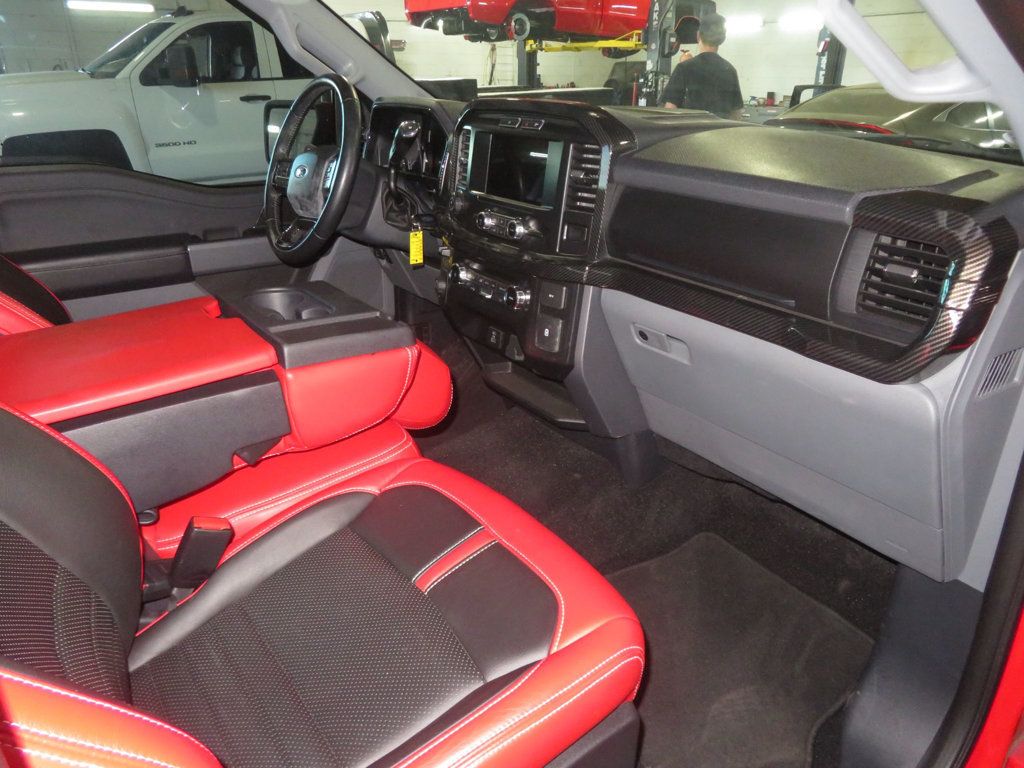 2022 Ford F-150 LOW MILES LOWERED WHIPPLE SUPERCHARGER 1OWNER CUSTOM INTERIOR  - 23036217 - 26