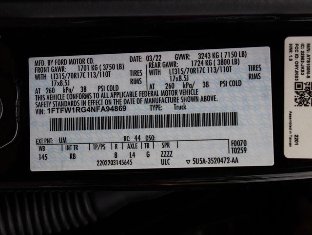 2022 Ford F-150 Raptor - 23077156 - 13