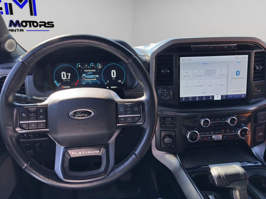 2022 Ford F-150 SUPRECREW PLATINUM, BLINDSPOT, BACKUP CAM, BLUETOOTH, B&O SOUND! - 23028471 - 13
