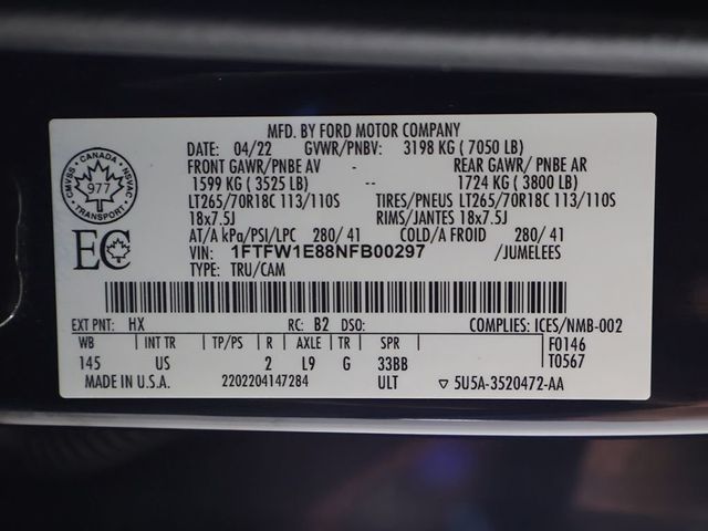 2022 Ford F-150 XLT - 23036978 - 55