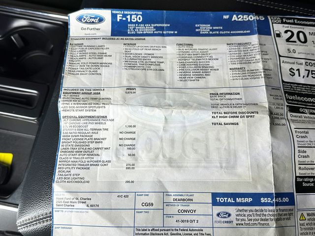2022 Ford F-150 XLT 4WD SuperCrew 5.5' Box - 23058075 - 42