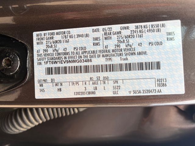 2022 Ford F-150 Lightning 22' Ford F-150 Lightning  - 23039539 - 40