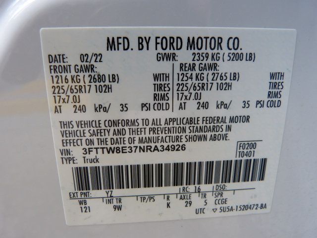 2022 Ford Maverick 2.5L 4CYL. HYBRID*XL*FWD*SUPERCREW*FACTORY WARRANTY*33K MILES! - 23051003 - 37