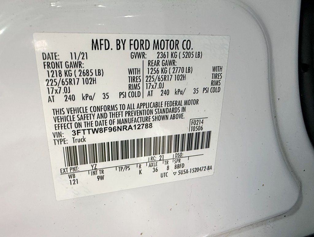 2022 Ford Maverick XL AWD SuperCrew - 22935037 - 45