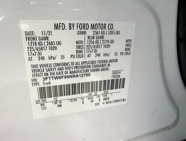 2022 Ford Maverick XL AWD SuperCrew - 22935037 - 45