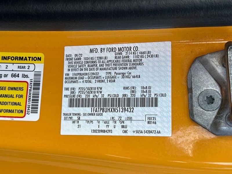 2022 Ford Mustang EcoBoost Convertible - 22926955 - 21