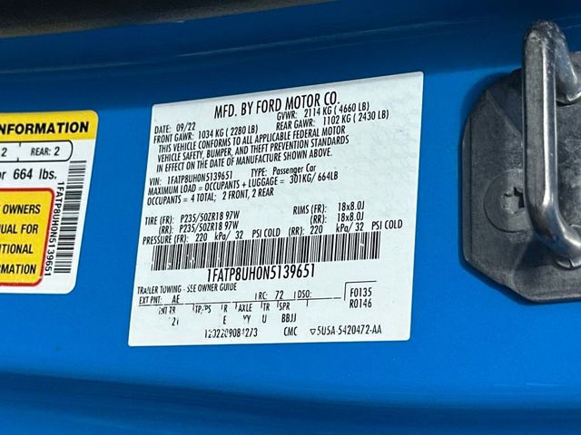 2022 Ford Mustang EcoBoost Convertible - 22927181 - 21