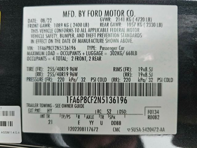 2022 Ford Mustang GT Fastback - 22986315 - 37