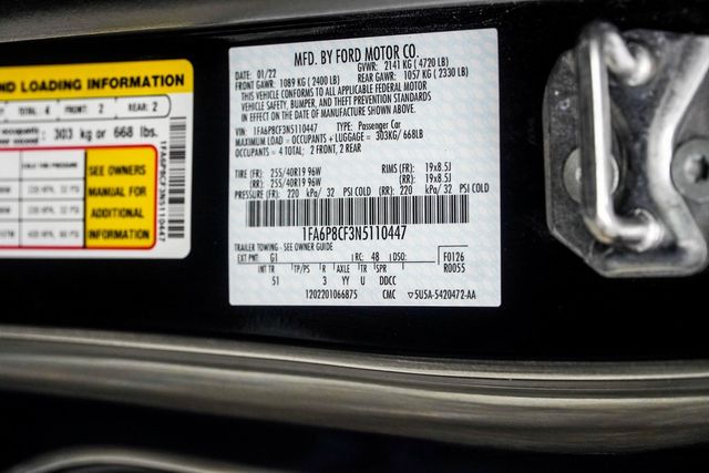 2022 Ford Mustang GT Premium Fastback - 22925364 - 33