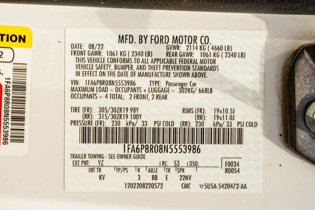2022 Ford Mustang Mach 1 Fastback - 23032760 - 43