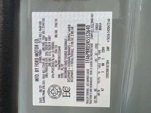 2022 Ford Mustang Mach 1 Fastback - 22955216 - 31