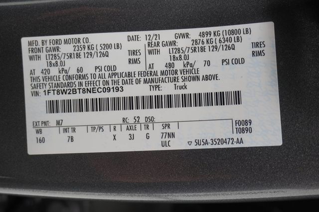 2022 Ford Super Duty F-250 SRW  - 23027621 - 38
