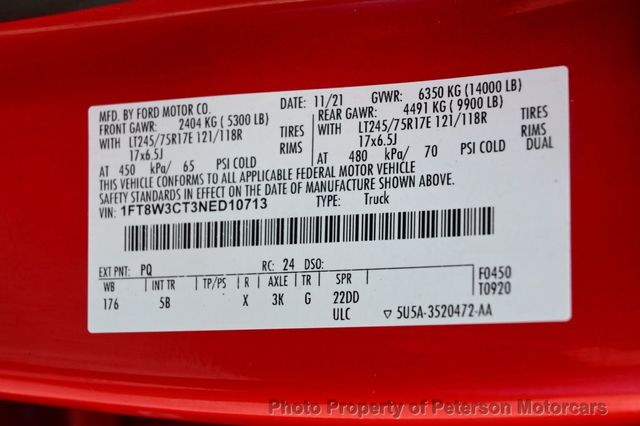 2022 Ford Super Duty F-350 DRW LARIAT 2WD Crew Cab 8' Box - 23085040 - 59