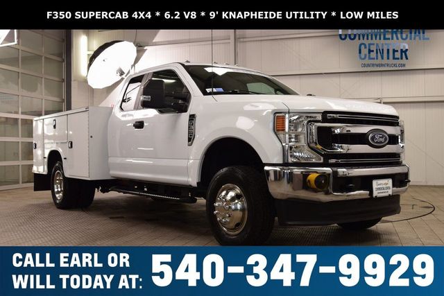 2022 Ford Super Duty F-350 DRW Cab-Chassis F350 SUPERCAB 4X4 * 6.2 V8 * 9' KNAPHEIDE UTILITY * 1 OWNER - 22971951 - 0