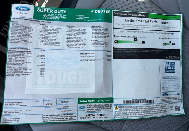 2022 Ford Super Duty F-450 DRW Limited 4WD Crew Cab 8' Box - 23026849 - 46