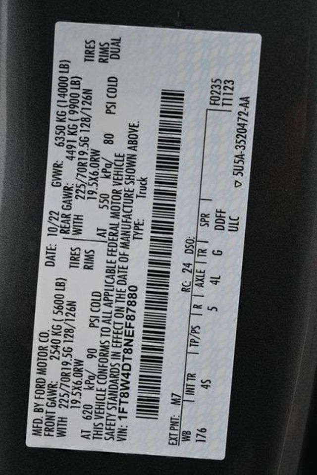 2022 Ford Super Duty F-450 DRW XL 4WD Crew Cab 8' Box - 22990896 - 20