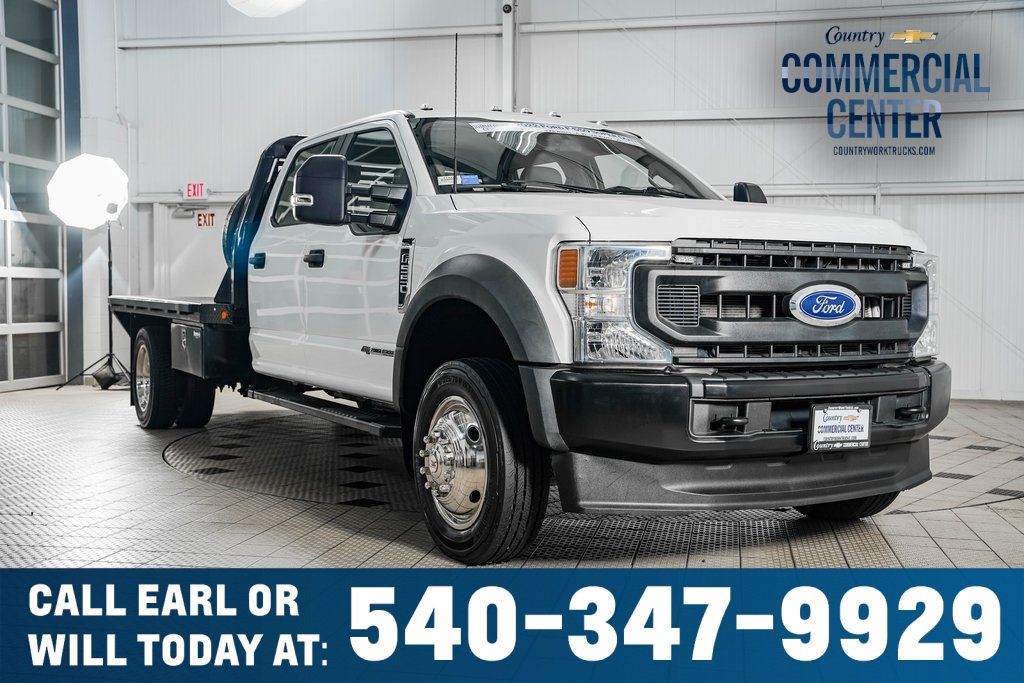 2022 Ford Super Duty F-550 DRW F550 CREW 4X4 * 6.7 POWERSTROKE * 11' FLATBED * 1 OWNER - 22383967 - 0