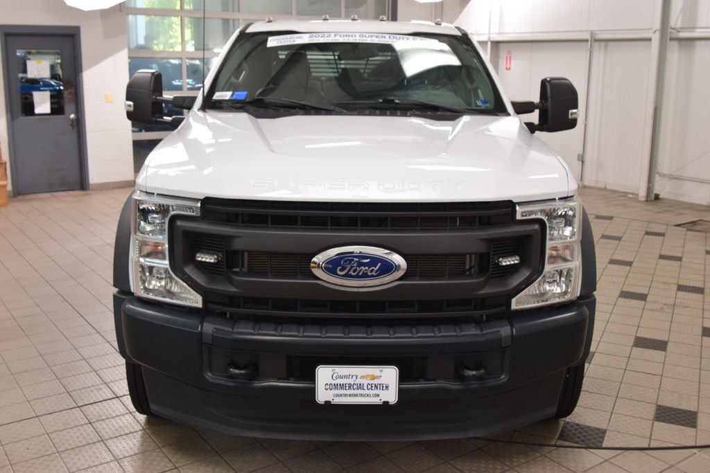 2022 Ford Super Duty F-550 DRW F550 CREW 4X4 * POWERSTROKE * 11' FLATBED * 11K MILES - 23021655 - 1