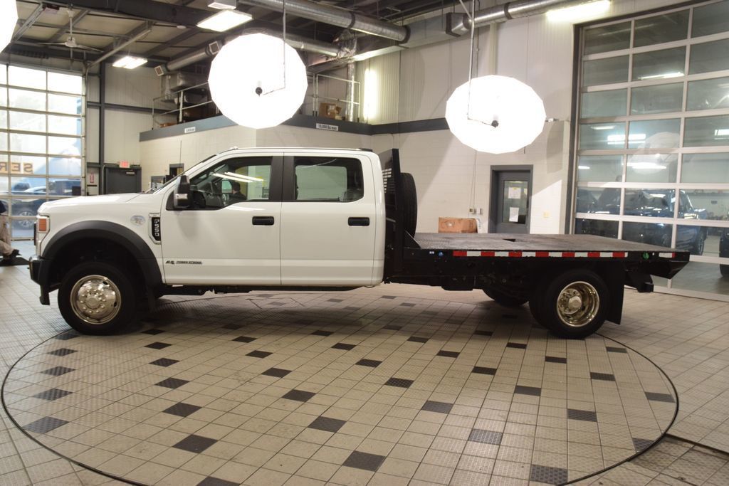 2022 Ford Super Duty F-550 DRW F550 CREW 4X4 * POWERSTROKE * 11' FLATBED * 11K MILES - 23021655 - 2