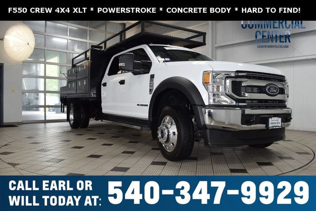 2022 Ford Super Duty F-550 DRW F550 CREW XLT 4X4 * POWERSTROKE * CONCRETE BODY * 1 OWNER - 22852260 - 0