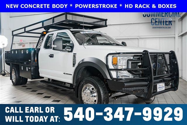 2022 Ford Super Duty F-550 DRW F550 SUPERCAB 4X4 * 6.7 POWERSTROKE * NEW CONCRETE BODY - 22395026 - 0