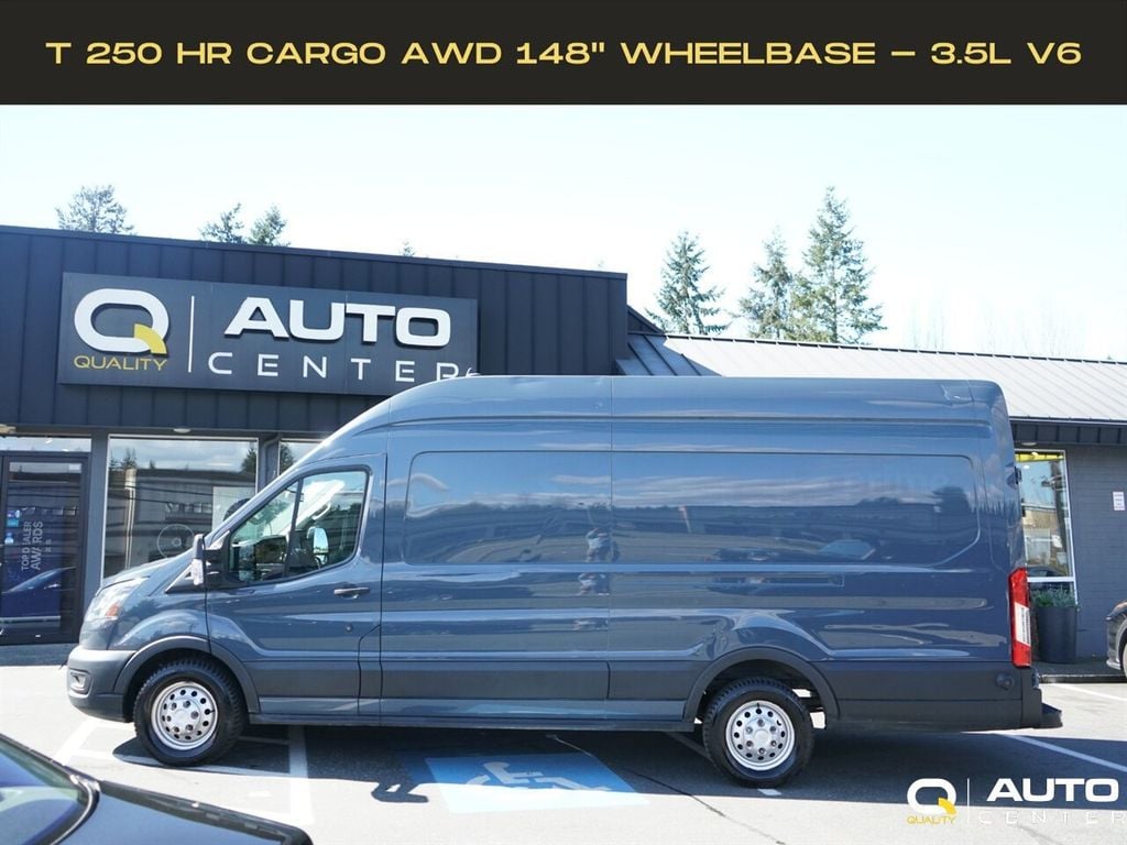2022 Ford Transit Cargo Van T-250 148" EL Hi Rf 9070 GVWR AWD - 22990036 | Video 1