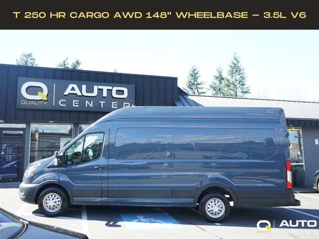 2022 Ford Transit Cargo Van T-250 148" EL Hi Rf 9070 GVWR AWD - 22990036 - 0