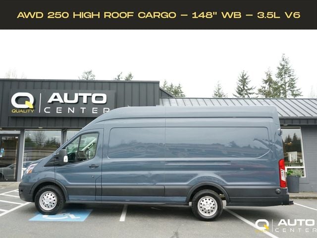 2022 Ford Transit Cargo Van T-250 148" EL Hi Rf 9070 GVWR AWD - 23025273 - 0