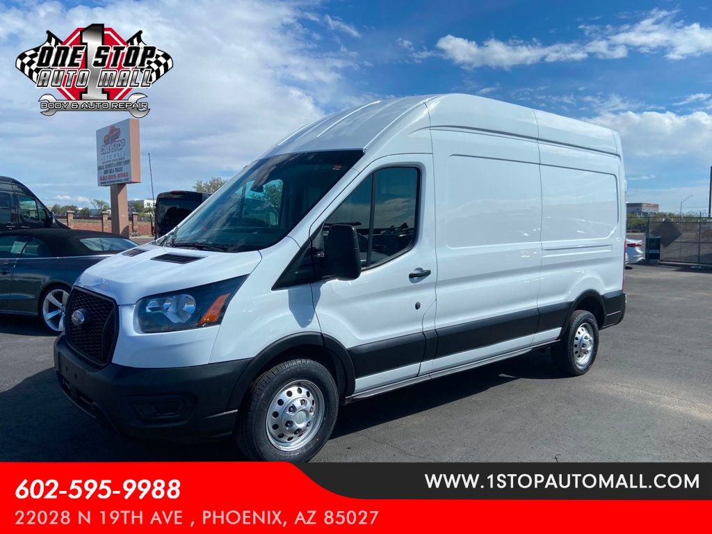 2022 Ford Transit Cargo Van T-250 148" Hi Rf 9070 GVWR AWD - 22363078 - 0