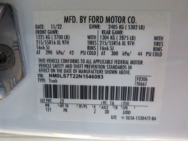 2022 Ford Transit Connect Van 2.0L 4CYL GAS*XLT*LWB*CLEAN CARFAX*BULKHEAD*REAR/SIDE WINDOWS! - 23016196 - 38