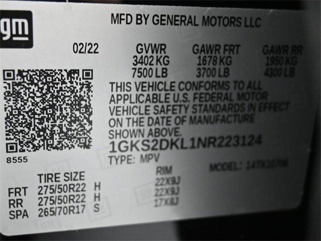 2022 GMC Yukon 4WD 4dr Denali - 22954193 - 3