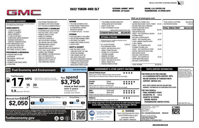 2022 GMC Yukon 4WD SLT Luxury Pkg - 22926755 - 7
