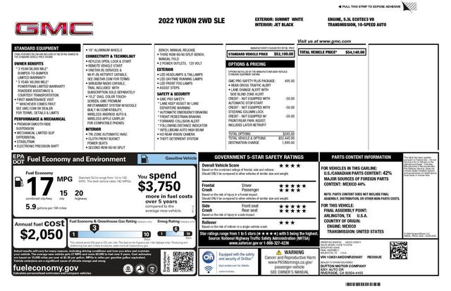 2022 GMC Yukon SLE GMC Pro Safety Plus Package - 22956706 - 6