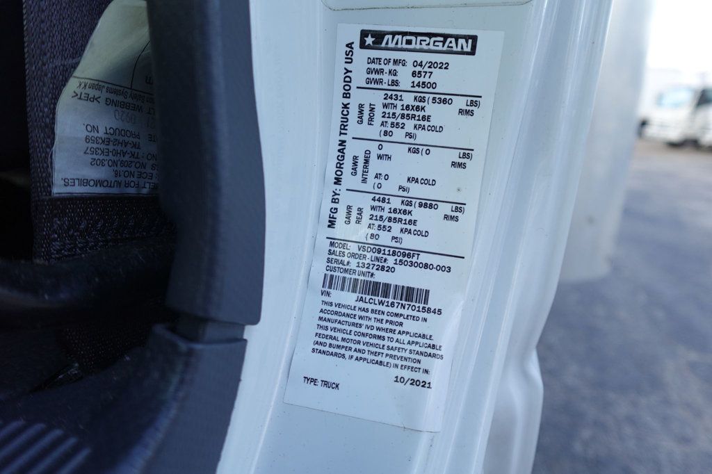 2022 HINO S4 (18ft Box w/ Lift Gate) - 22938134 - 63