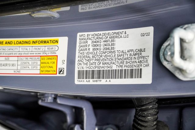 2022 Honda Accord Hybrid Touring Sedan - 22981490 - 41