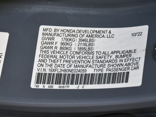 2022 Honda Civic Sport - 22937776 - 14
