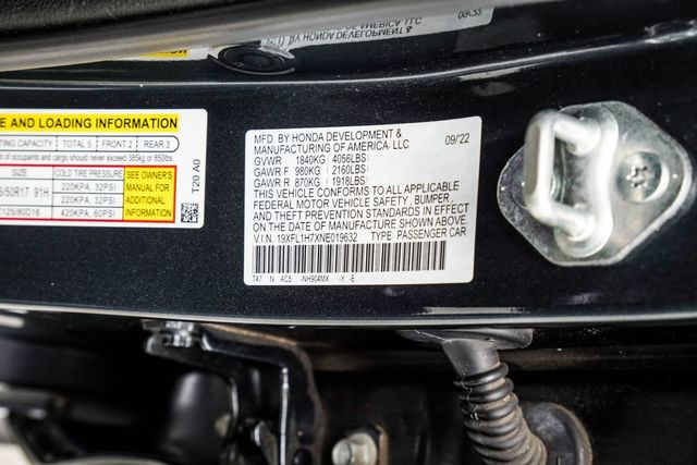 2022 Honda Civic Hatchback EX-L CVT - 23026929 - 40