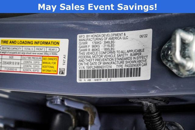 2022 Honda Civic Hatchback Sport CVT - 23003508 - 32