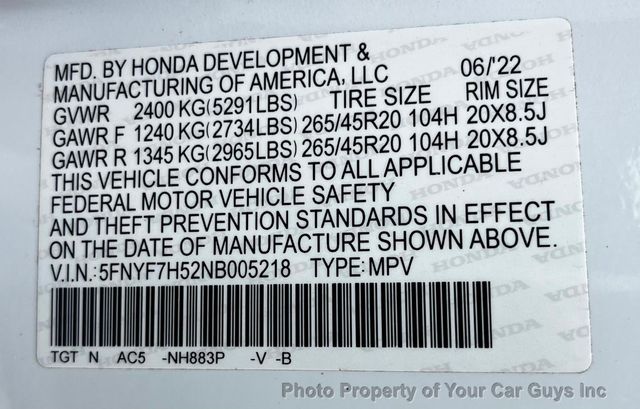 2022 Honda Passport EX-L FWD - 23044130 - 31