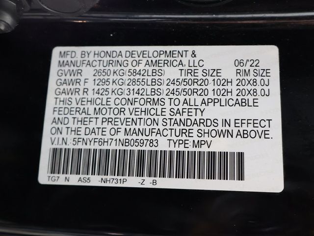 2022 Honda Pilot Black Edition AWD - 22993151 - 60