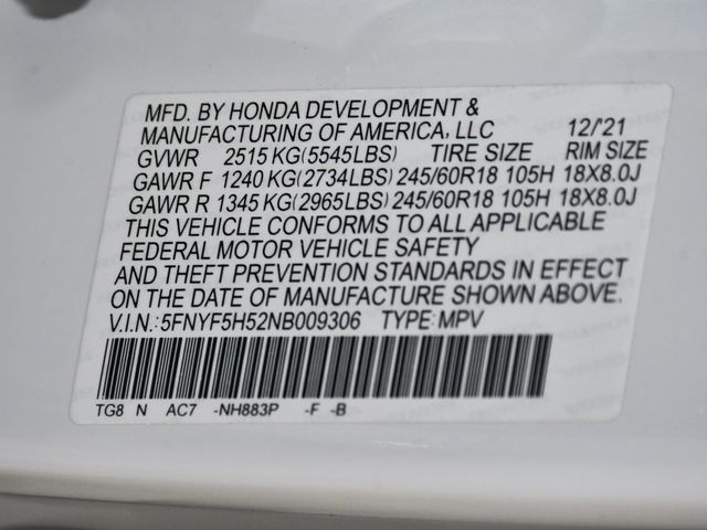 2022 Honda Pilot EX-L - 22945554 - 18