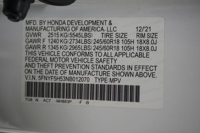 2022 Honda Pilot EX-L 2WD - 23035295 - 36
